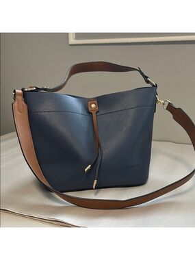 Louenhide Navy Brown Crossbody Bag